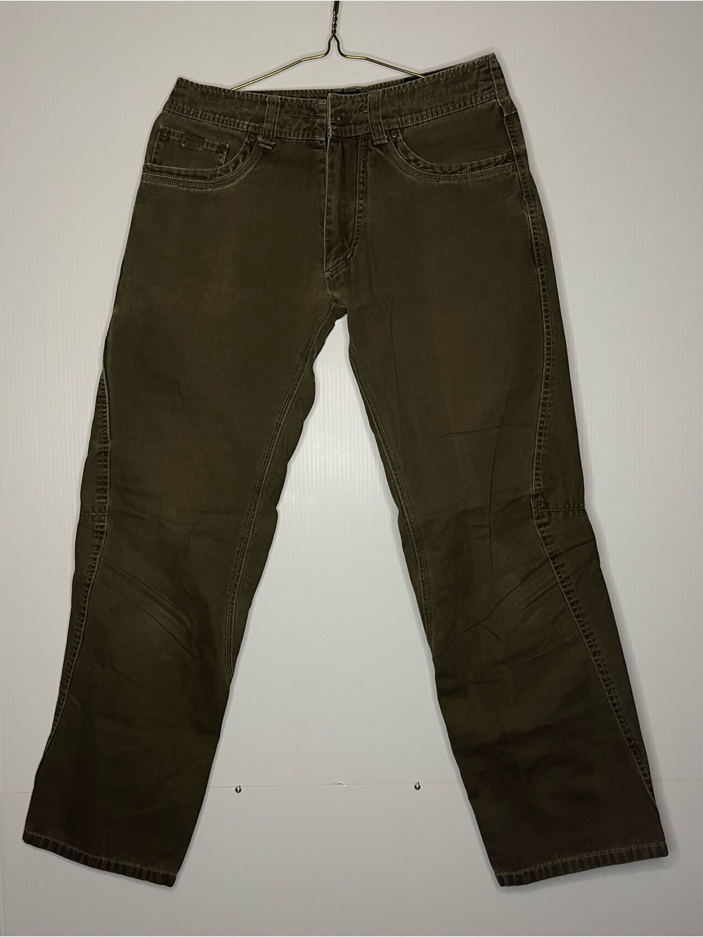 Men's Olive Green Casual Jeans